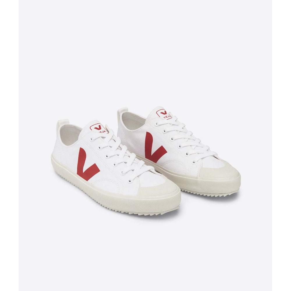 παπουτσια ανδρικα Veja NOVA CANVAS White/Red | GR 249BEX